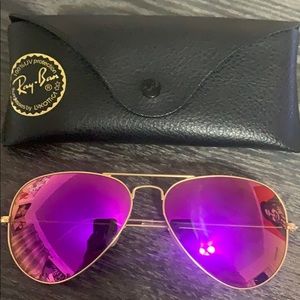 Ray Ban Large Aviator Flash Sunglasses